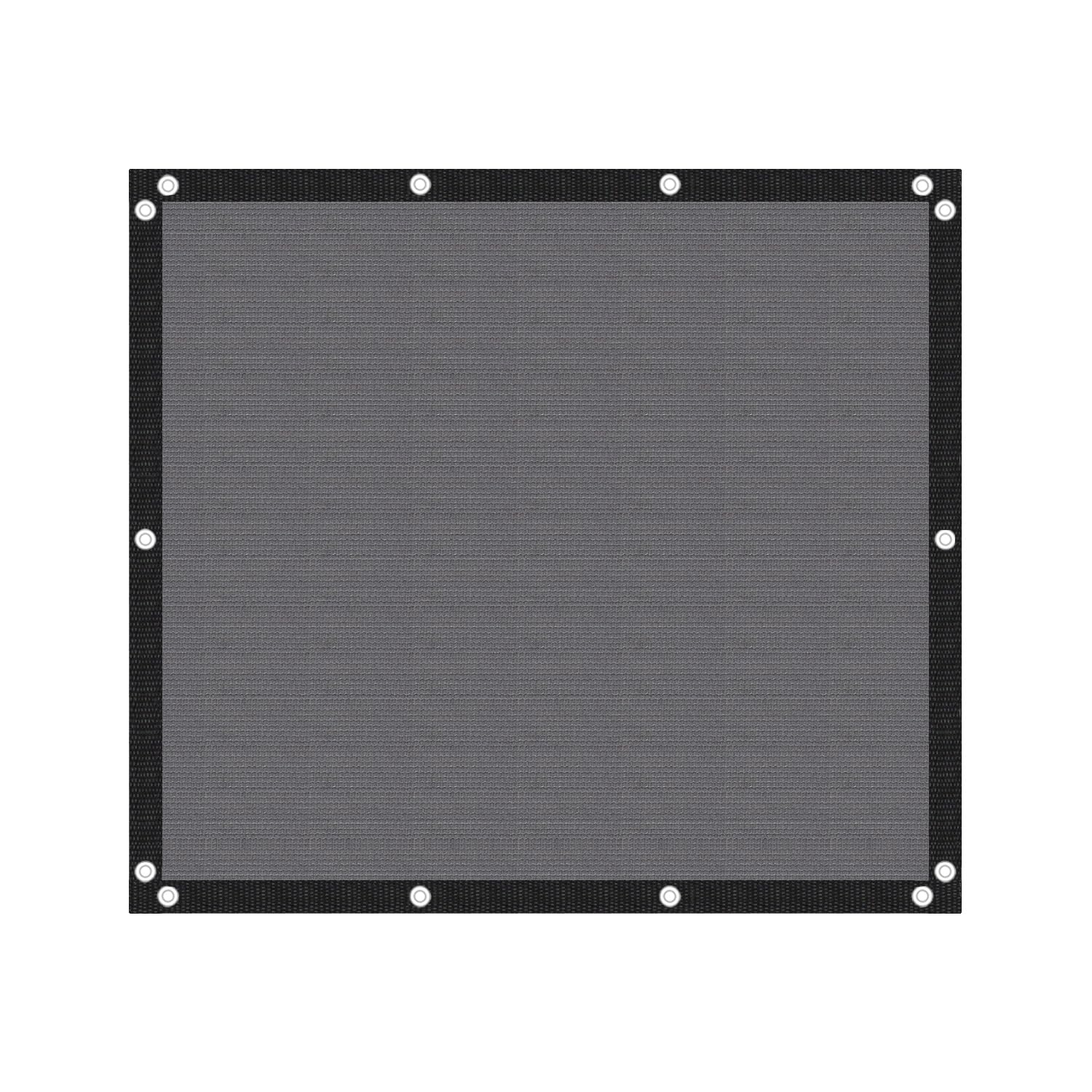 VICLLAX lona frontal gris mostrando cobertura y protección UV