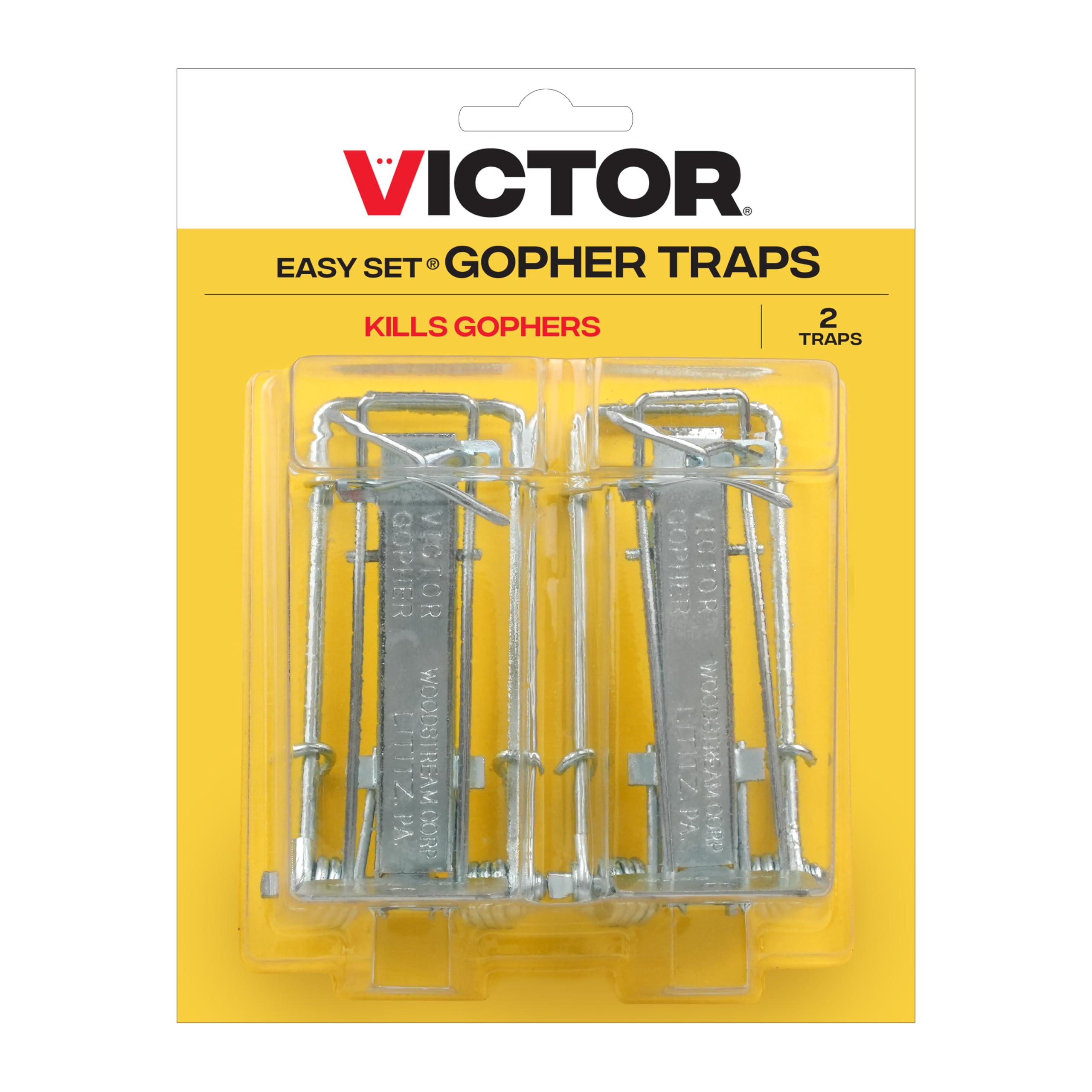 Victor trampa Easy Set junto a regla para comparar tamaño y facilitar instalación