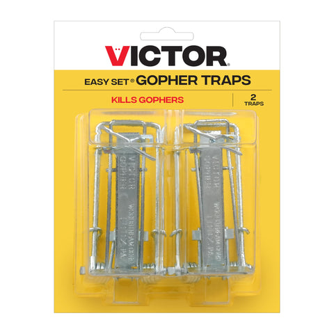 Victor trampa Easy Set junto a regla para comparar tamaño y facilitar instalación