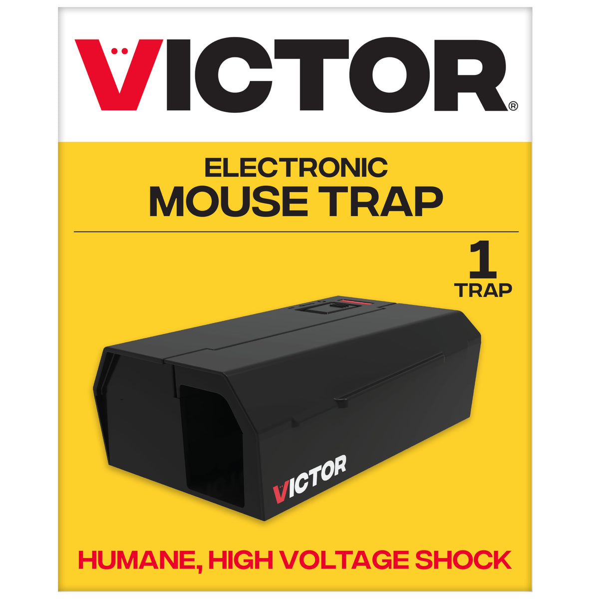 Victor trampa electrónica frontal mostrando su entrada y diseño compacto, seguridad interior