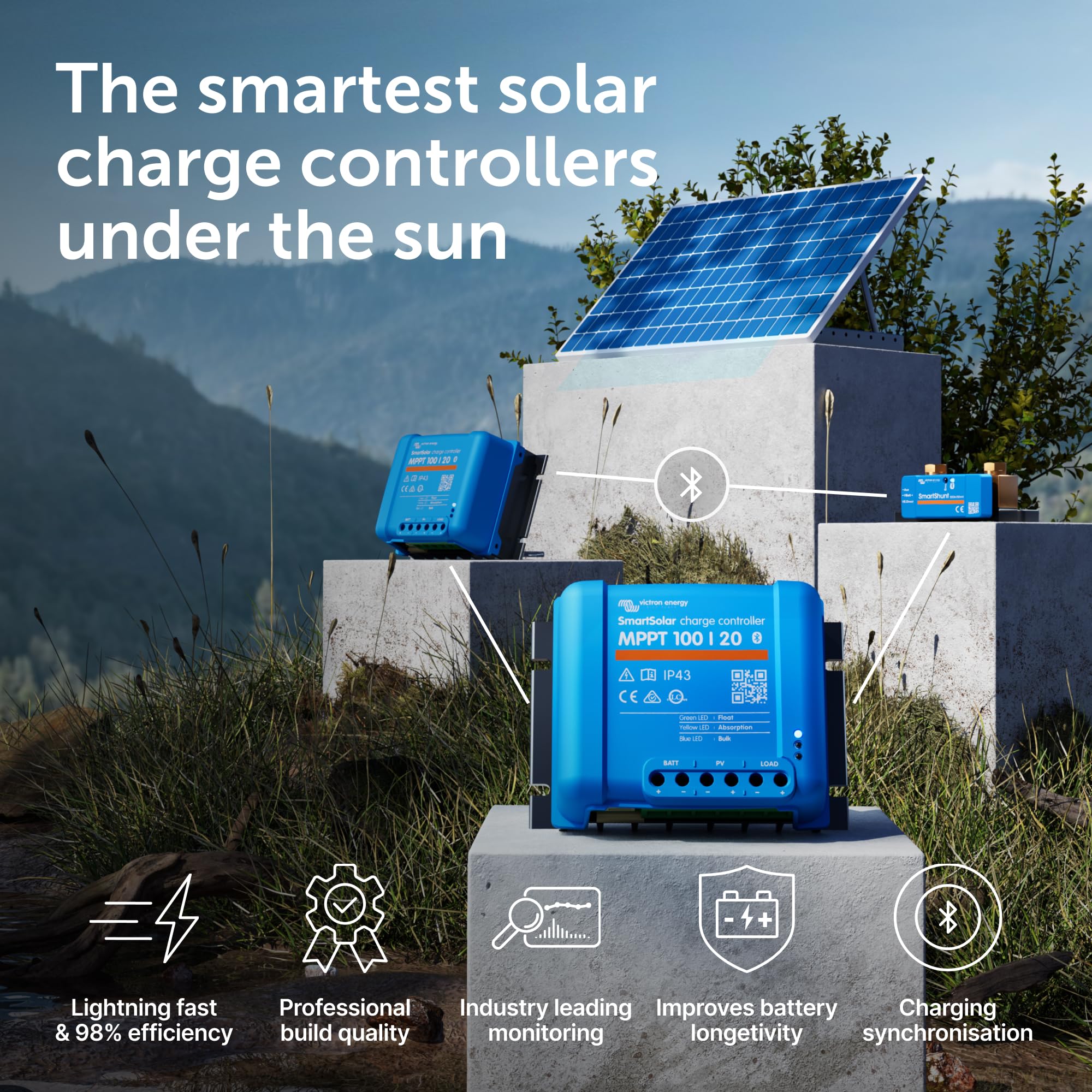 Victron Energy conexiones y bornes robustos para instalación segura
