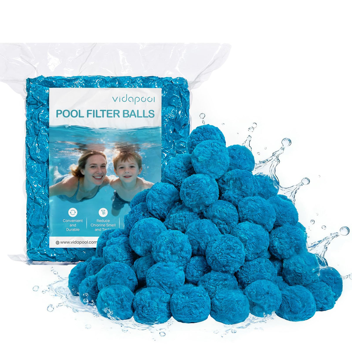 Vidapool empaque frontal con bolas filtrantes, alternativa ligera y eficiente