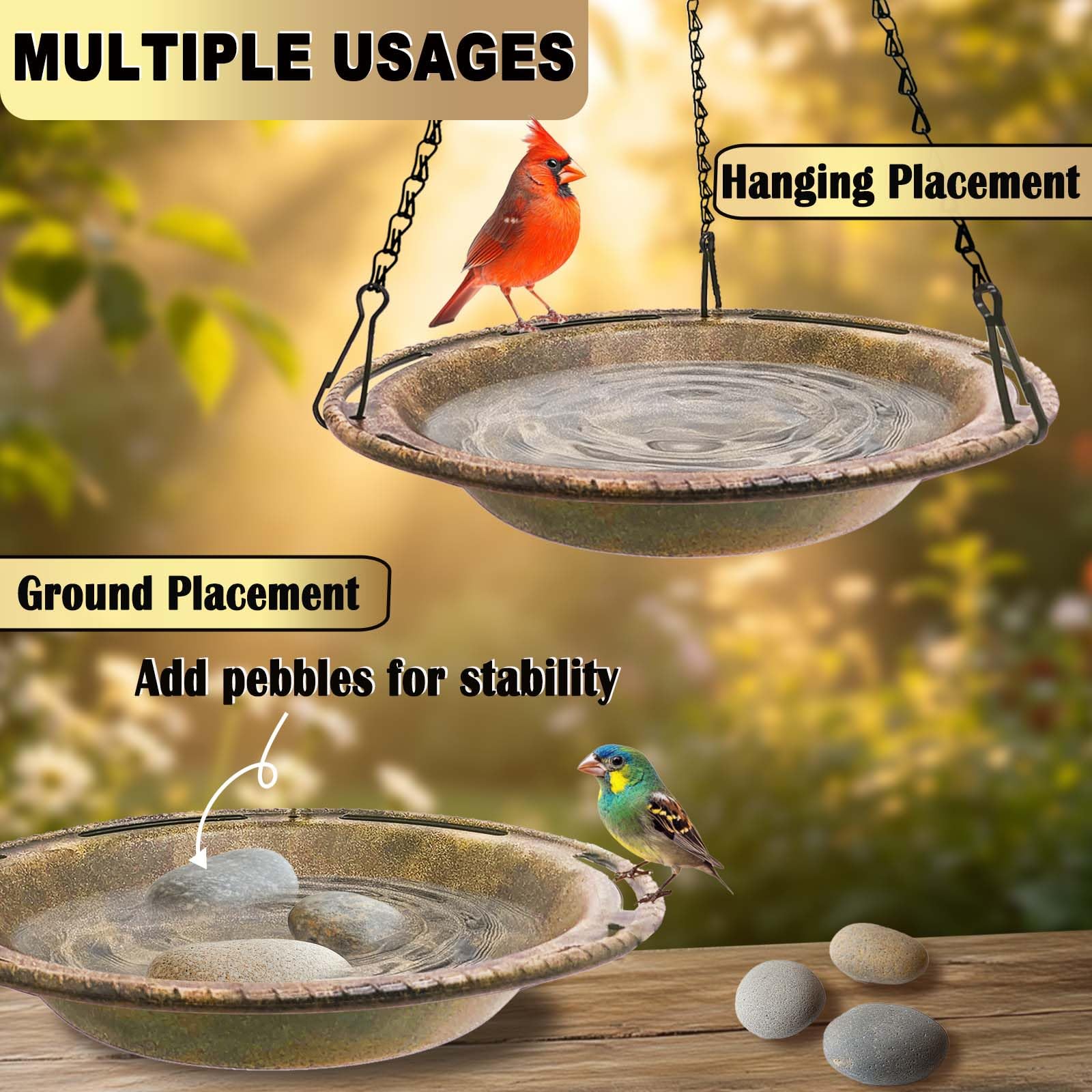 VIHSIPR cuenca usada como comedero atrayendo aves y variedad de especies