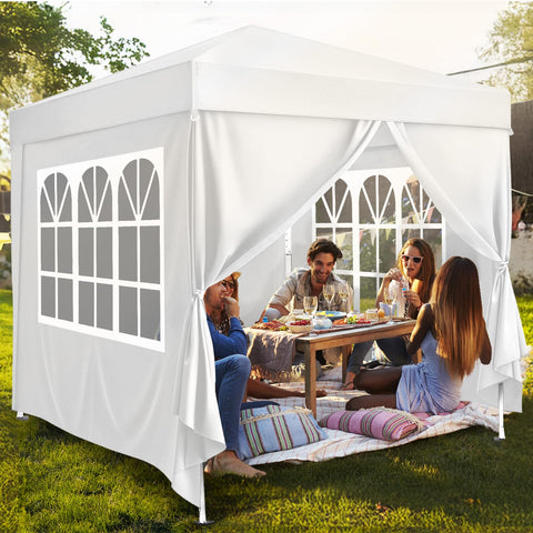 VINGLI carpa en jardín para fiesta, crea espacio cubierto para invitados