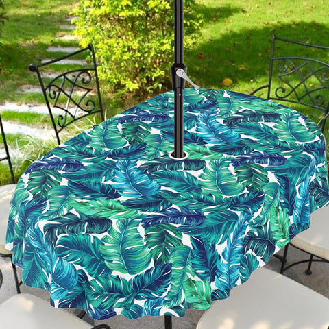 Virtumob ambiente terraza con mantel creando atmósfera veraniega para invitados
