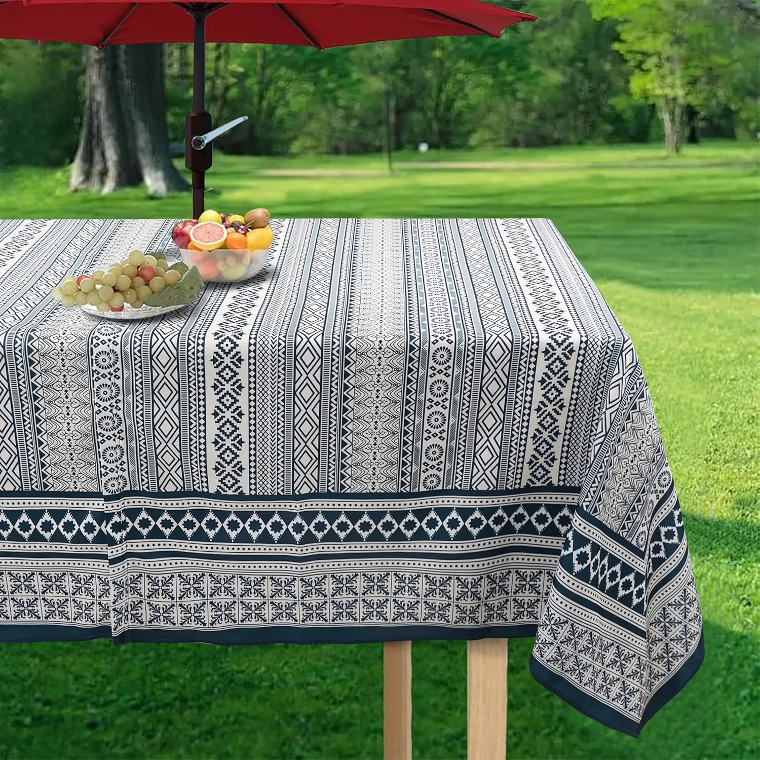 Virtumob mantel en uso jardín crea ambiente y protege superficie