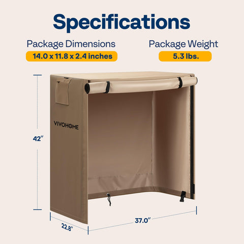 VIVOHOME comparación de tamaño 3ft para ver capacidad y escala