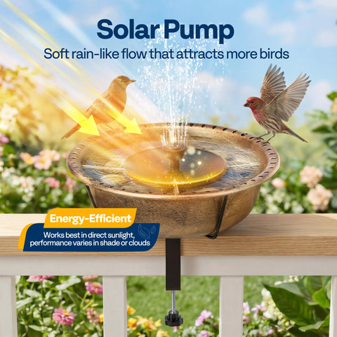 VIVOHOME panel solar cercano mostrando fuente sin cables y eficiencia solar