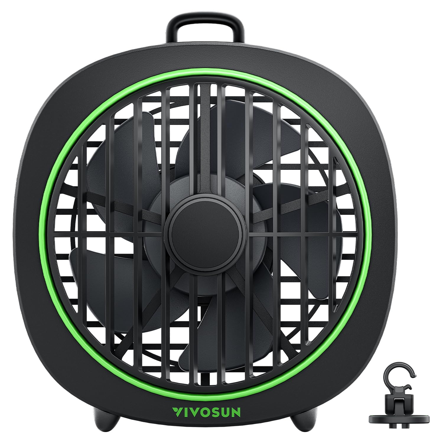 VIVOSUN ventilador AeroWave D4 frontal mostrando diseño compacto y ahorro de espacio