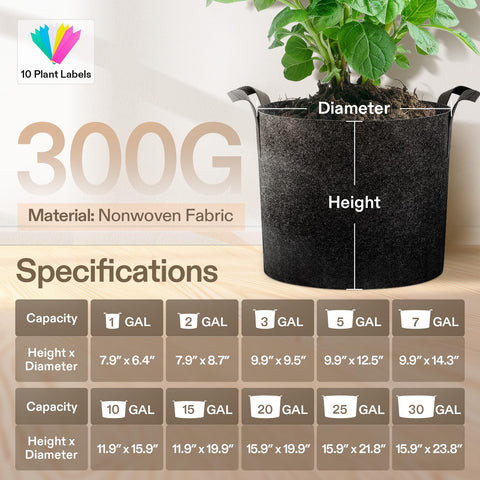 VIVOSUN bolsa en terraza jardín, ideal para espacios pequeños