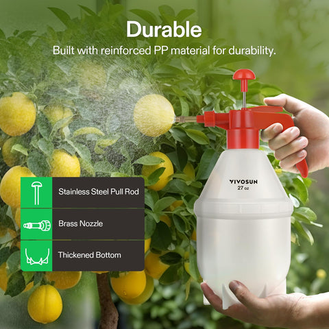 VIVOSUN botella translúcida con escala visible para medir líquidos fácilmente