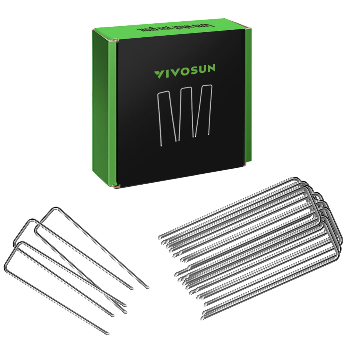 VIVOSUN paquete frontal de grapas, organiza 100 piezas para sujeción duradera