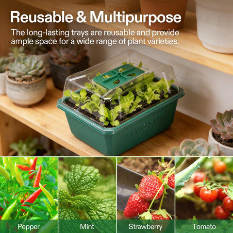 VIVOSUN herramientas de jardinería y etiquetas incluidas para identificación rápida