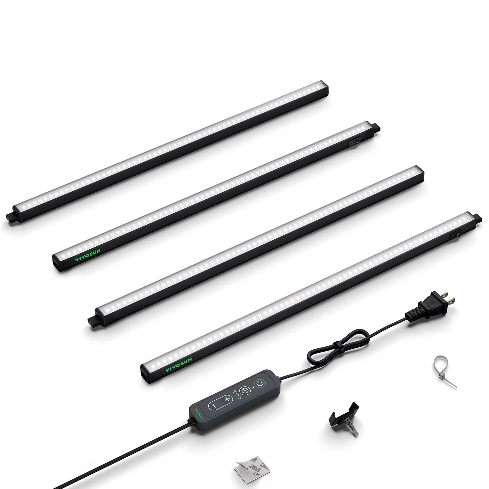 VIVOSUN tubo T5 frontal mostrando diseño compacto y luz uniforme