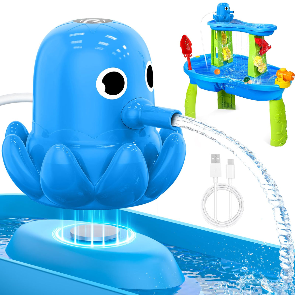 Vktmuhd frente en mesa de agua mostrando flujo continuo y diversión