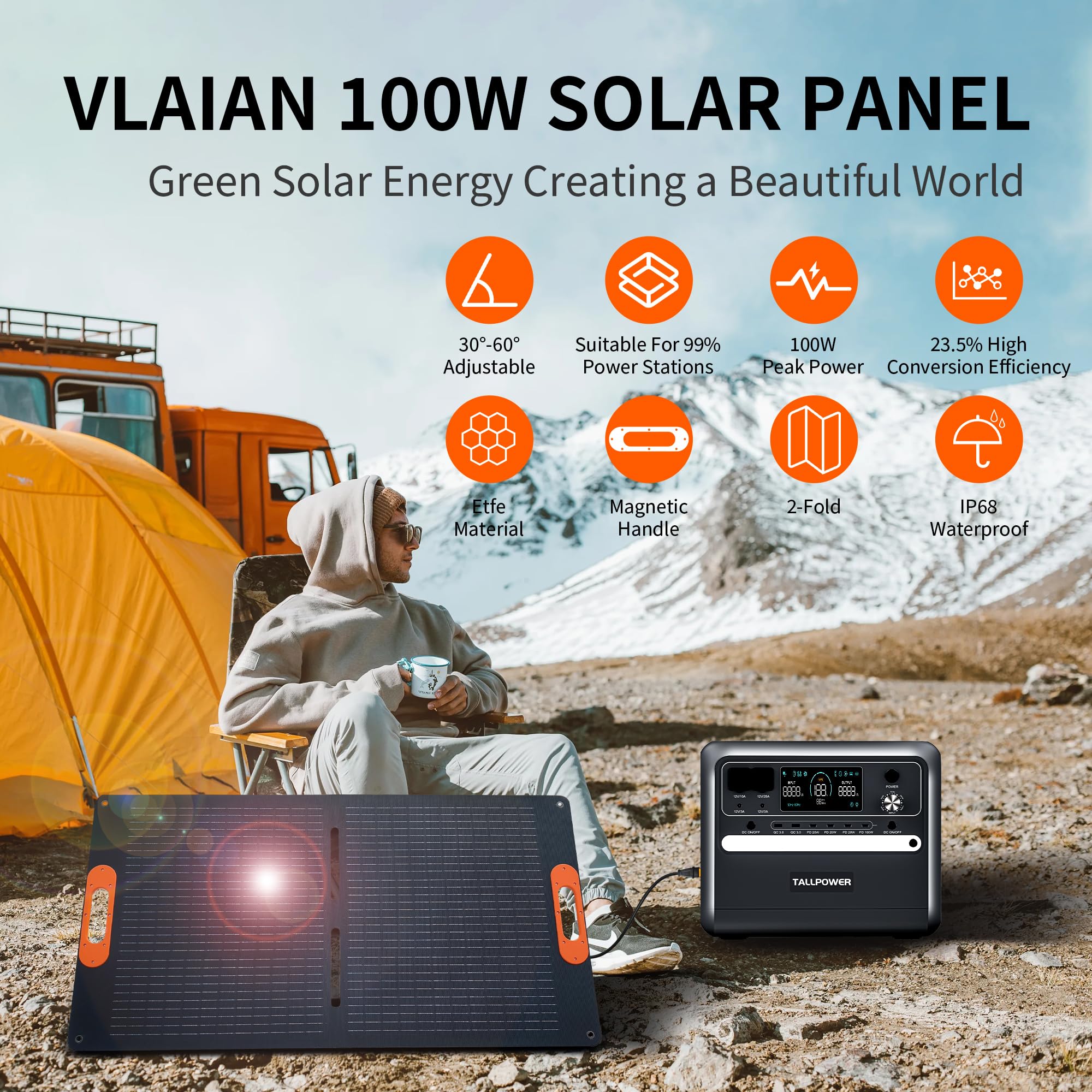 VLAIAN panel cerrado estilo maletín con asa magnética para fácil transporte