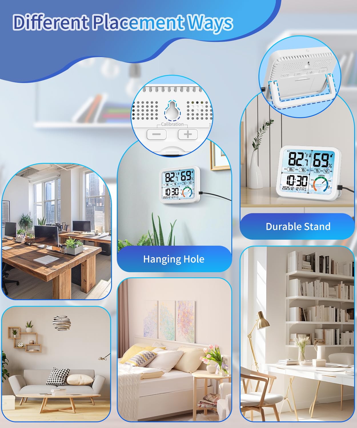 VOCOO en habitación infantil aportando monitorización clara para confort familiar