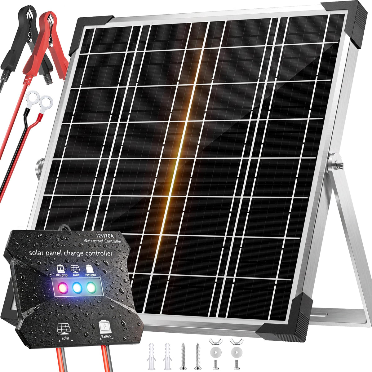 Voltset panel frontal mostrando diseño resistente y eficiencia