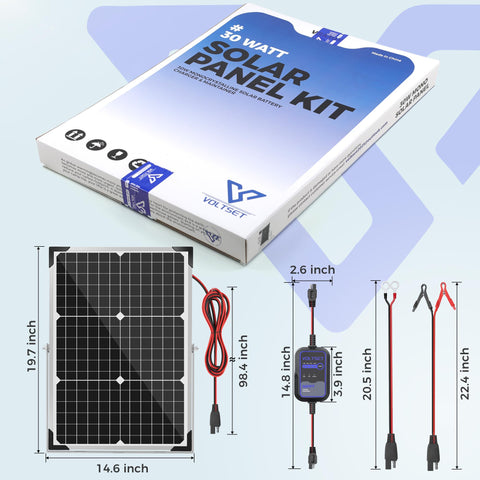 Voltset panel en uso sobre la cubierta de una embarcación manteniendo batería
