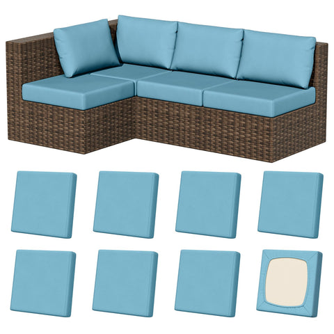 Vorshape pack frontal de 8 fundas mostrando ajuste ordenado y renovación