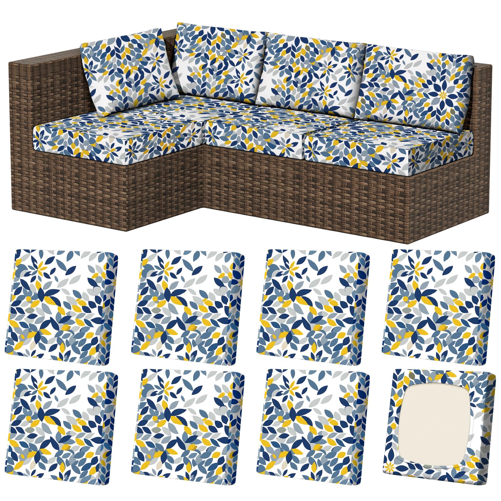 Vorshape pack frontal mostrando ocho fundas, renueva muebles rápidamente