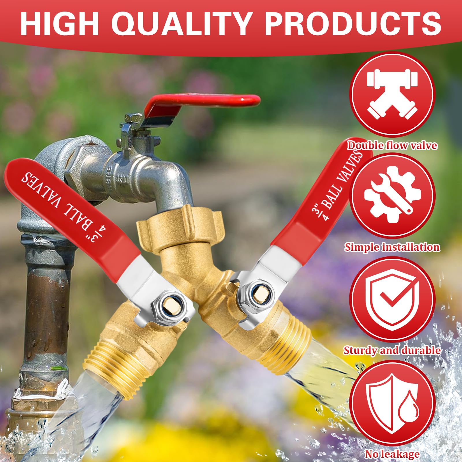 Vtenyeo primer plano de válvulas independientes, control preciso de caudal
