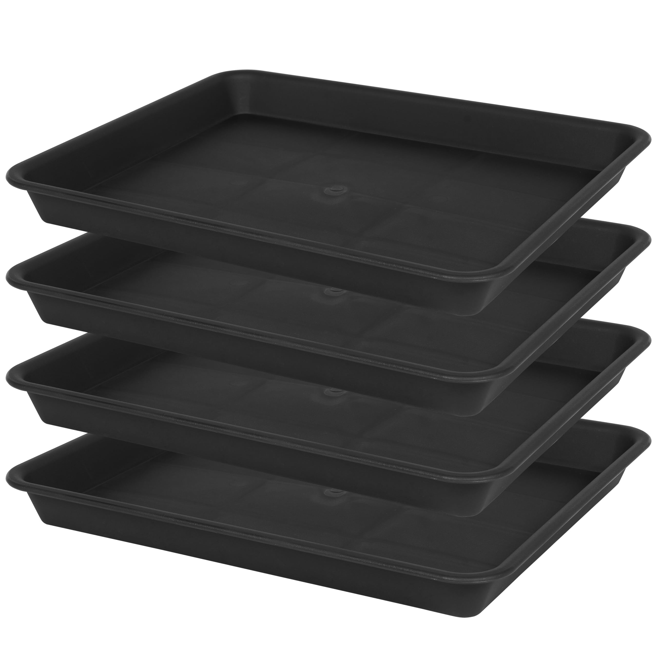 VUWEZ bandeja frontal empaquetada mostrando set de cuatro y protección contra goteo