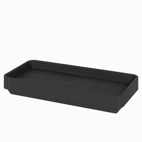 VUWEZ bandeja frontal paquete mostrando diseño resistente y ahorro de espacio