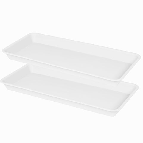 VUWEZ bandeja frontal rectangular mostrando forma y color crema, protege superficies