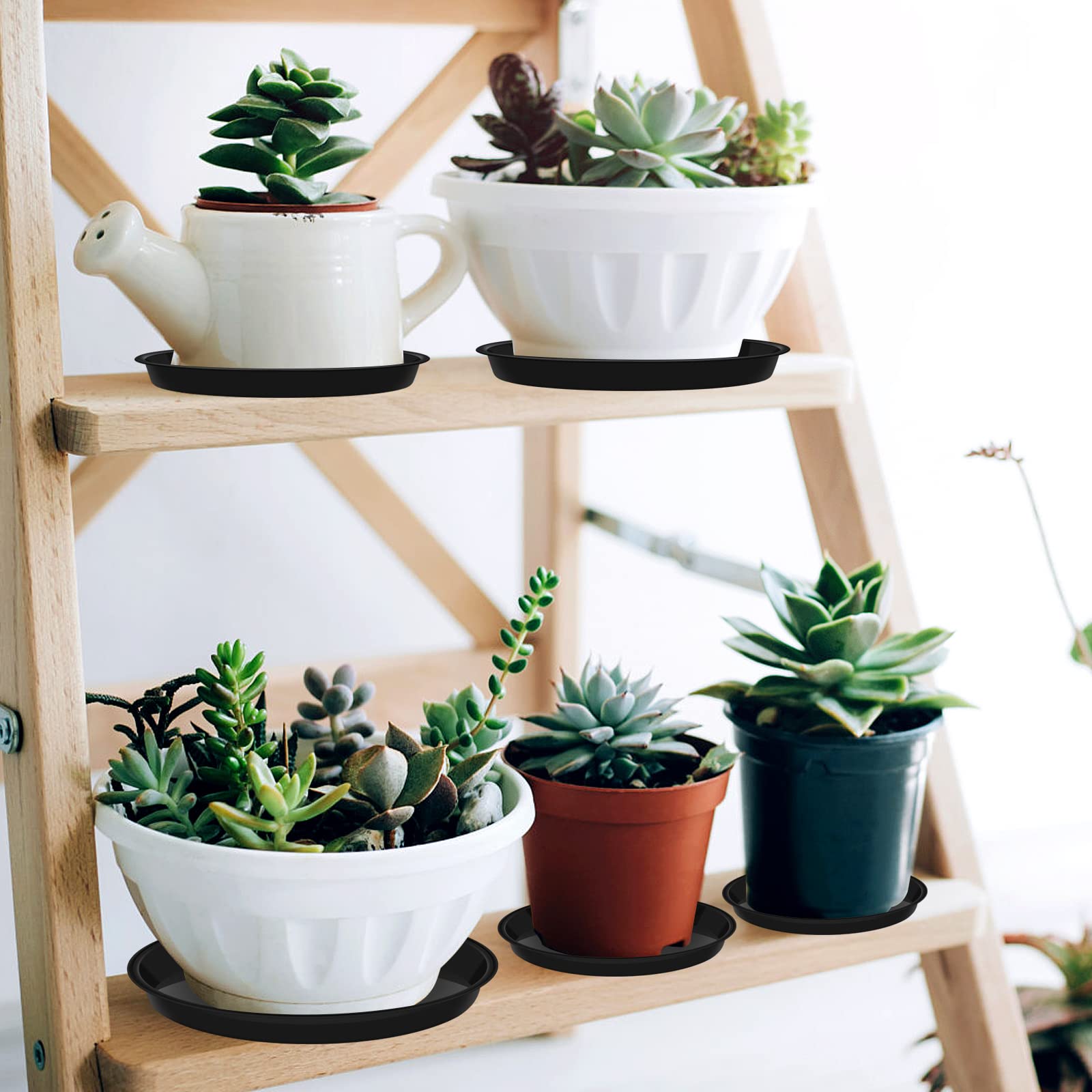 VUWEZ pack de seis platos apilados listos para usar en jardín