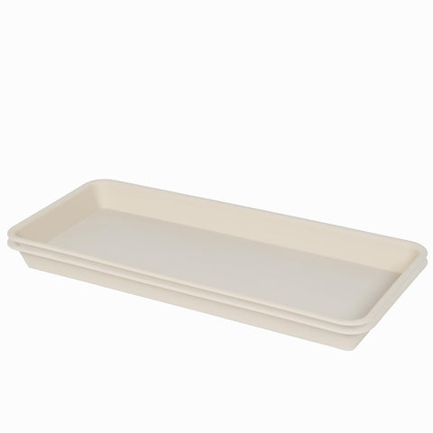 VUWEZ bandeja frontal rectangular beige protegiendo superficies