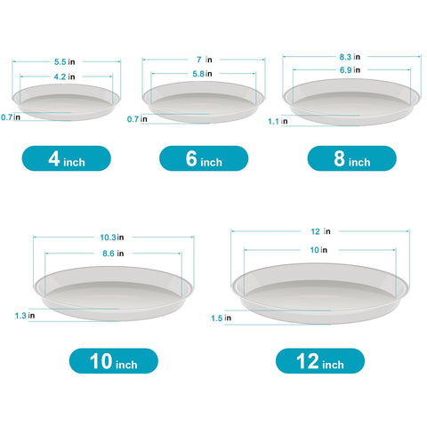 VUWEZ detalle de textura plástica resistente y duradera del plato