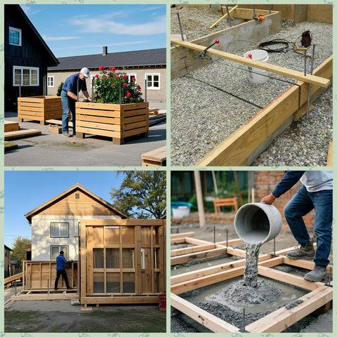 VVOKGO estaca anclando molde de hormigón con sujeción firme