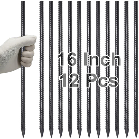 VVOKGO paquete frontal de 54 estacas rebar, solución resistente