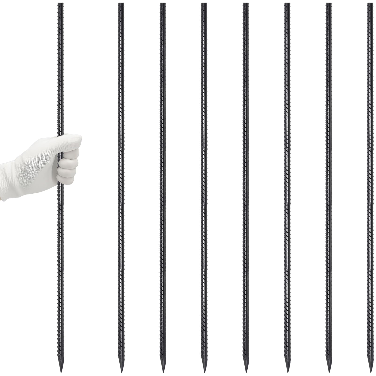 VVOKGO estaca frontal paquete de 8 resistente para fijación rápida