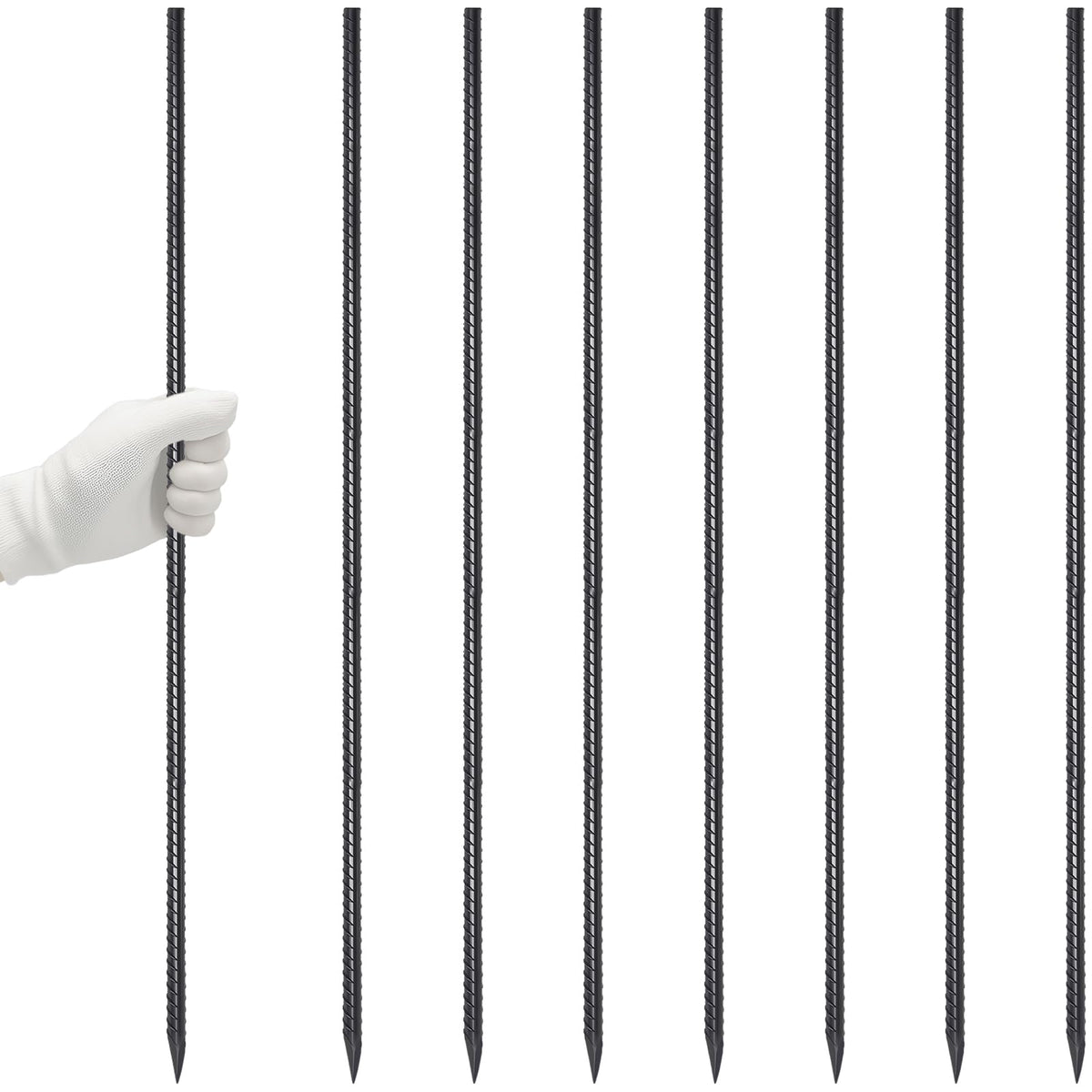 VVOKGO estaca frontal paquete de 8 resistente para fijación rápida