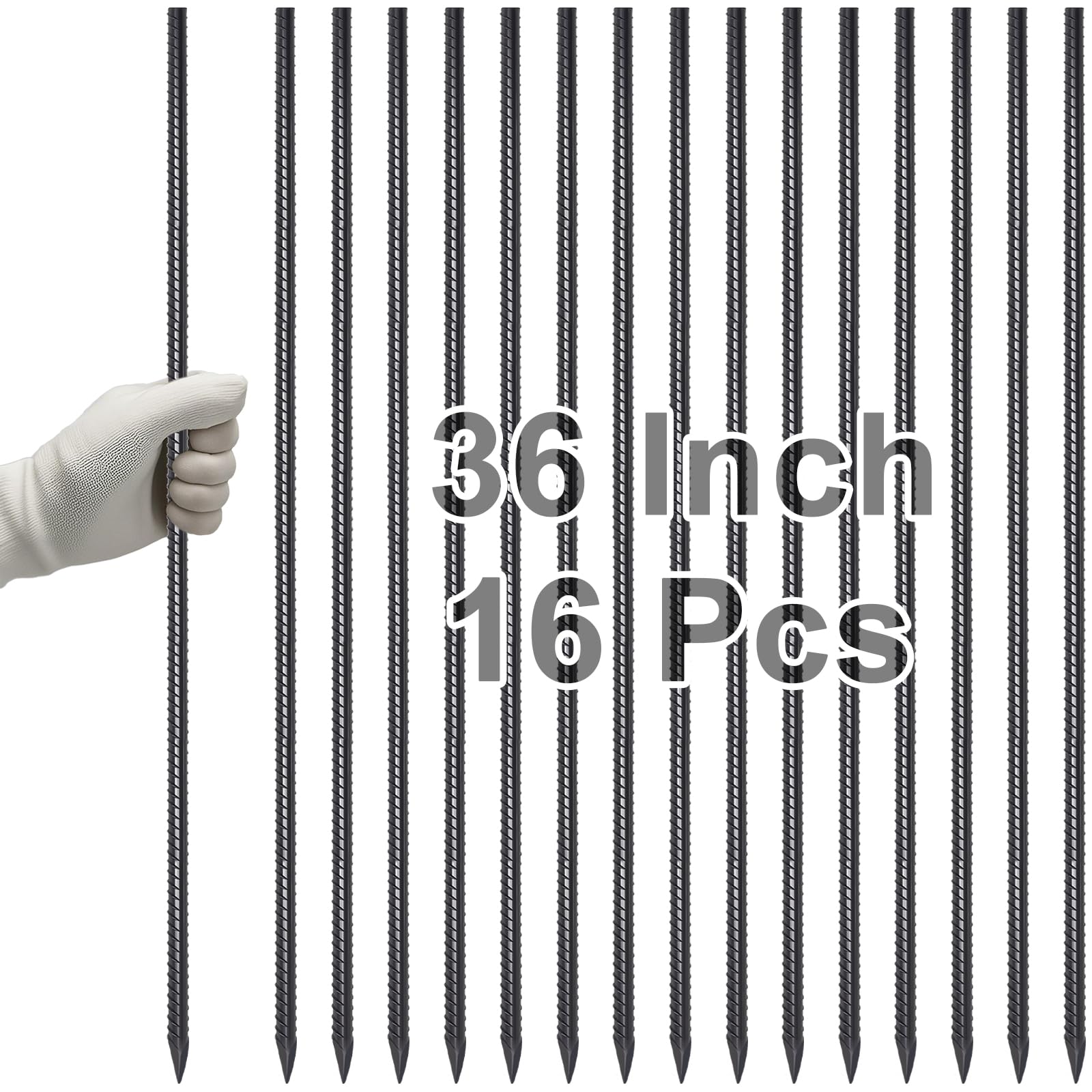 VVOKGO paquete frontal de 16 estacas resistente para proyectos duraderos