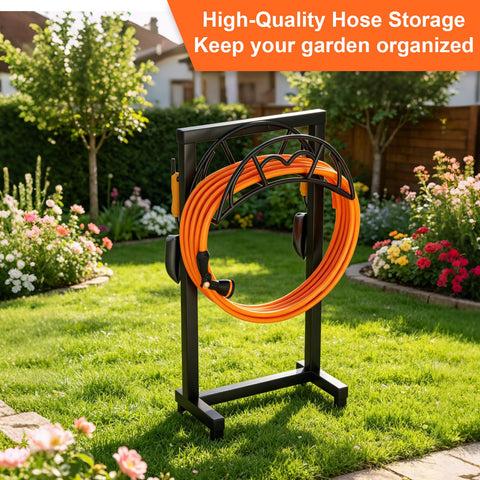 VyGrow soporte situado en un patio, aspecto elegante y funcional