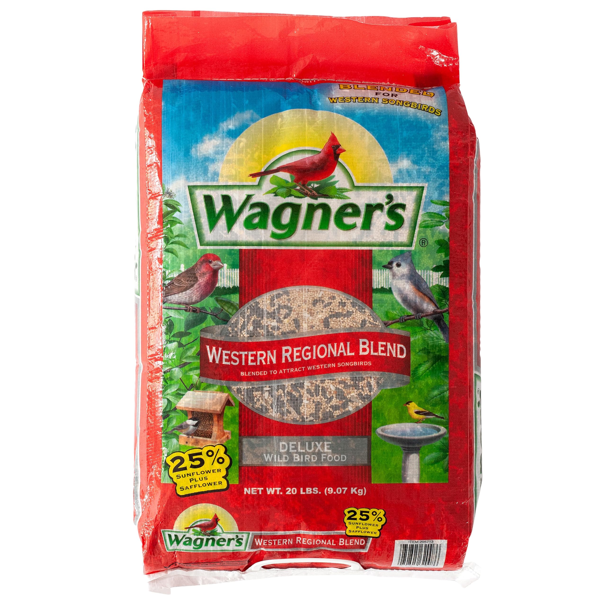 Wagner's bolsa 20 lb frente mostrando diseño y peso, claridad y confianza