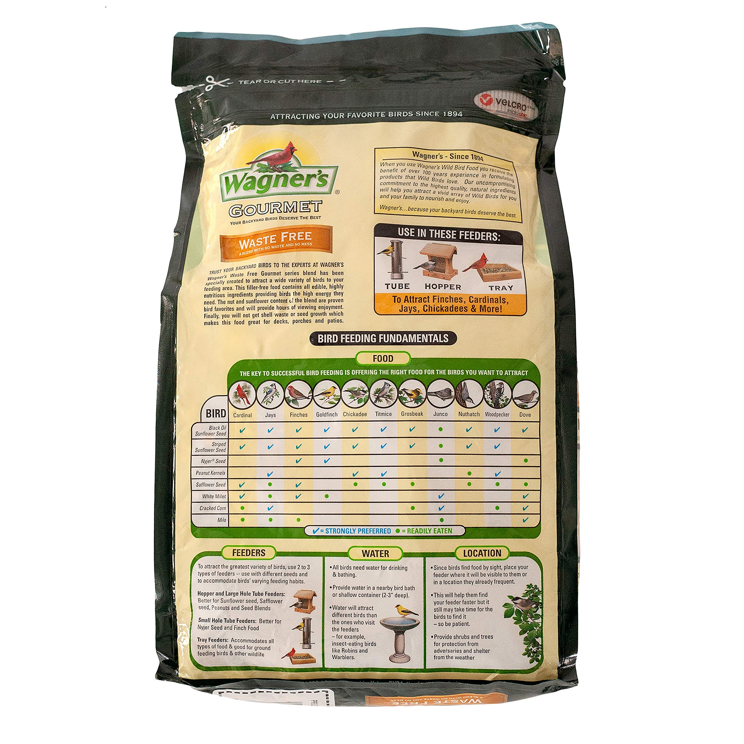Wagner's primer plano de mezcla que muestra textura y calidad nutritiva