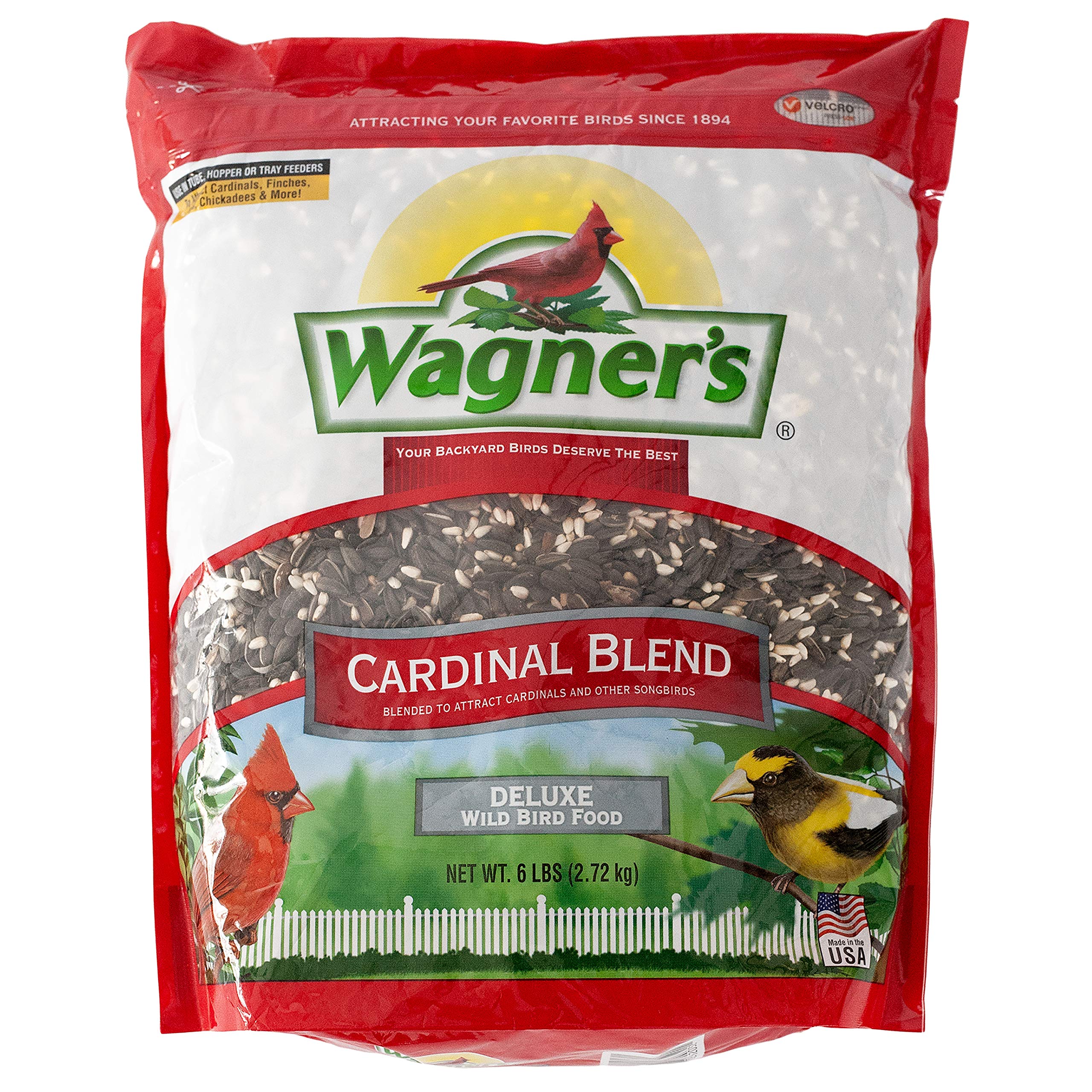 Wagner's vista frontal del empaque que atrae cardenales fácilmente