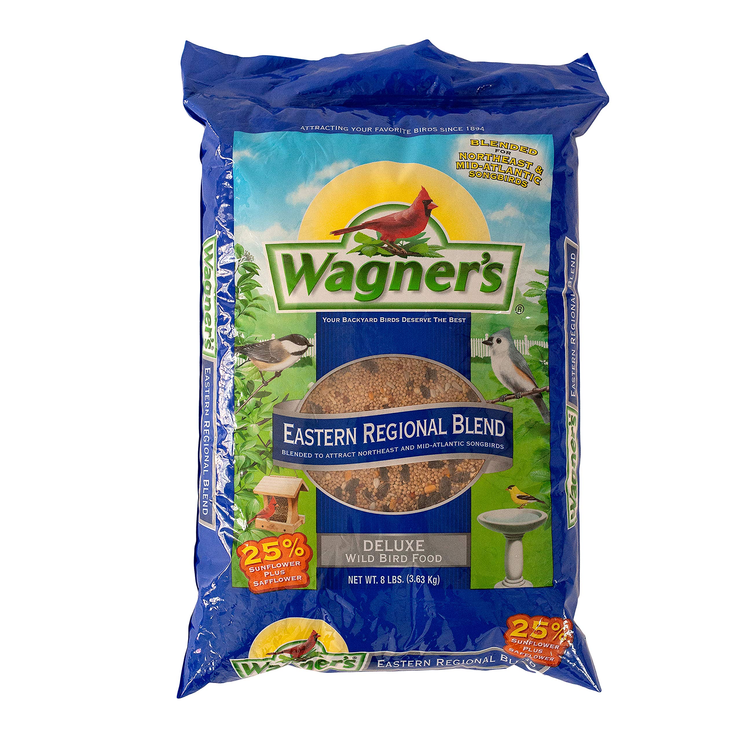 Wagner's paquete frontal 8 lb mostrando la mezcla y atracción inmediata