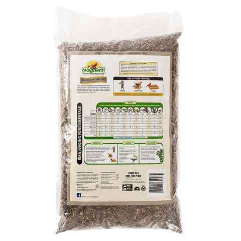 Wagner's primer plano de semillas rayadas mostrando textura y calidad nutritiva