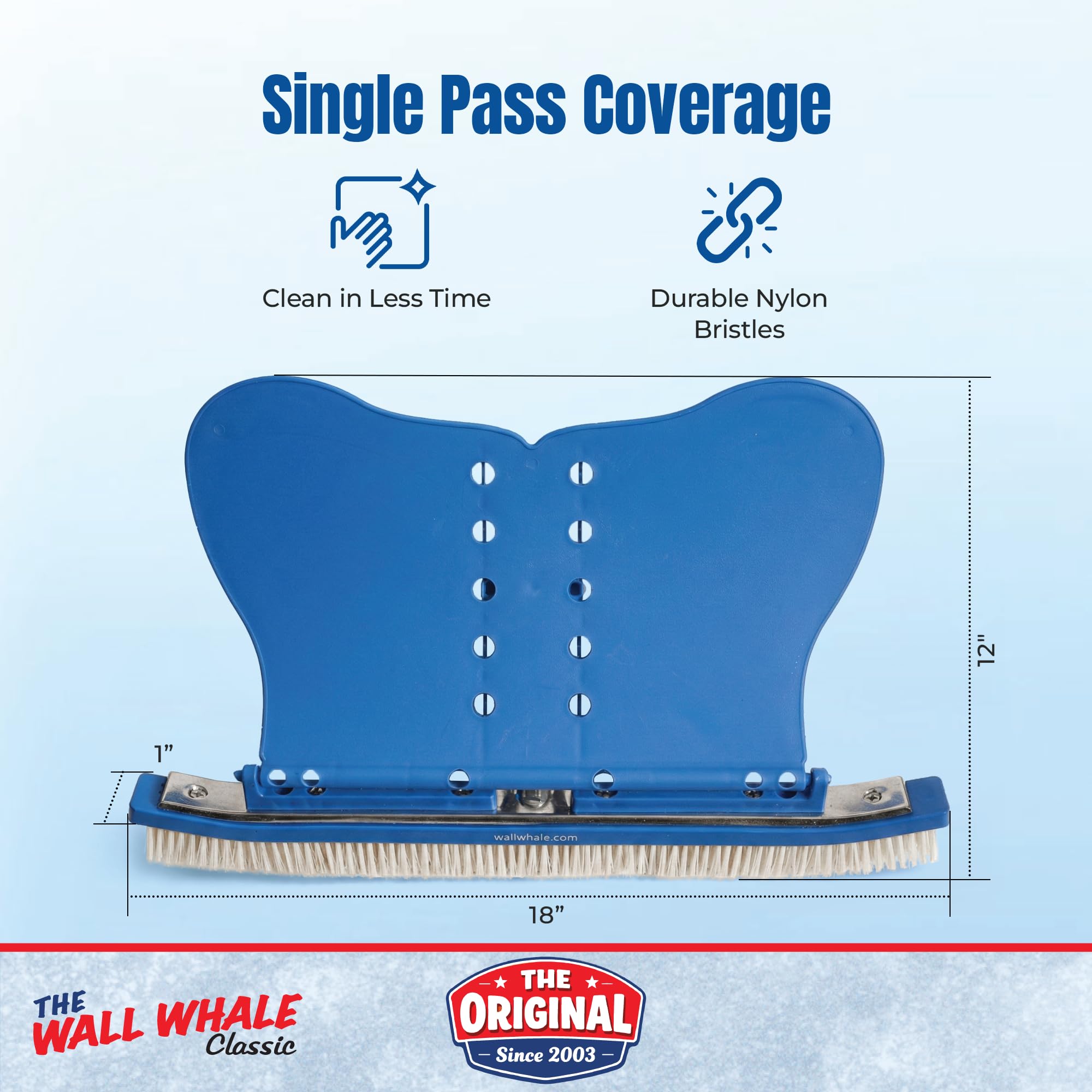 Wall Whale etiqueta y montaje fabricado en USA para calidad