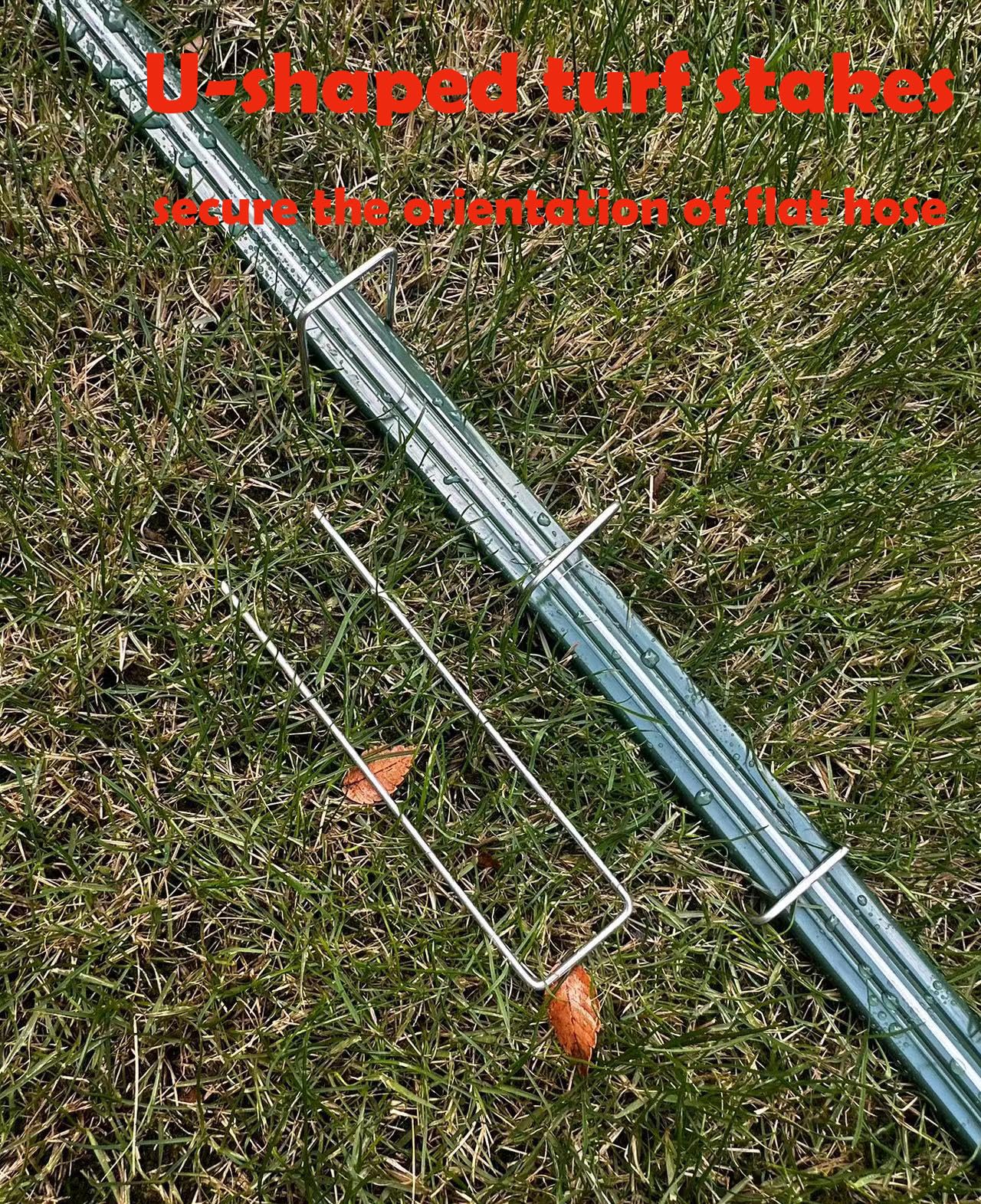 WATOO estaca de acero trapezoidal fijando la manguera sin enredos