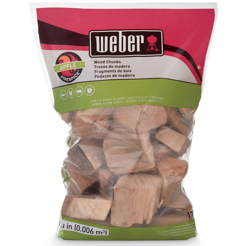 Weber bolsa de astillas de manzano frontal, aporta sabor dulce