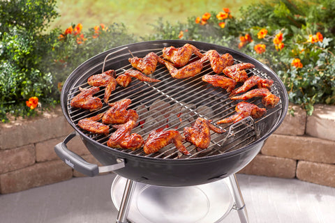 Weber Jumbo Joe ruedas todo clima, traslado fácil por el patio