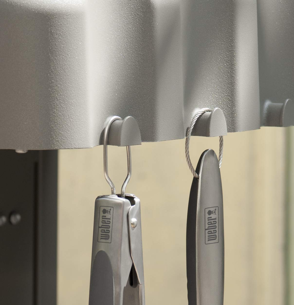 Weber mangos texturizados con soft-touch para sujeción cómoda y antideslizante