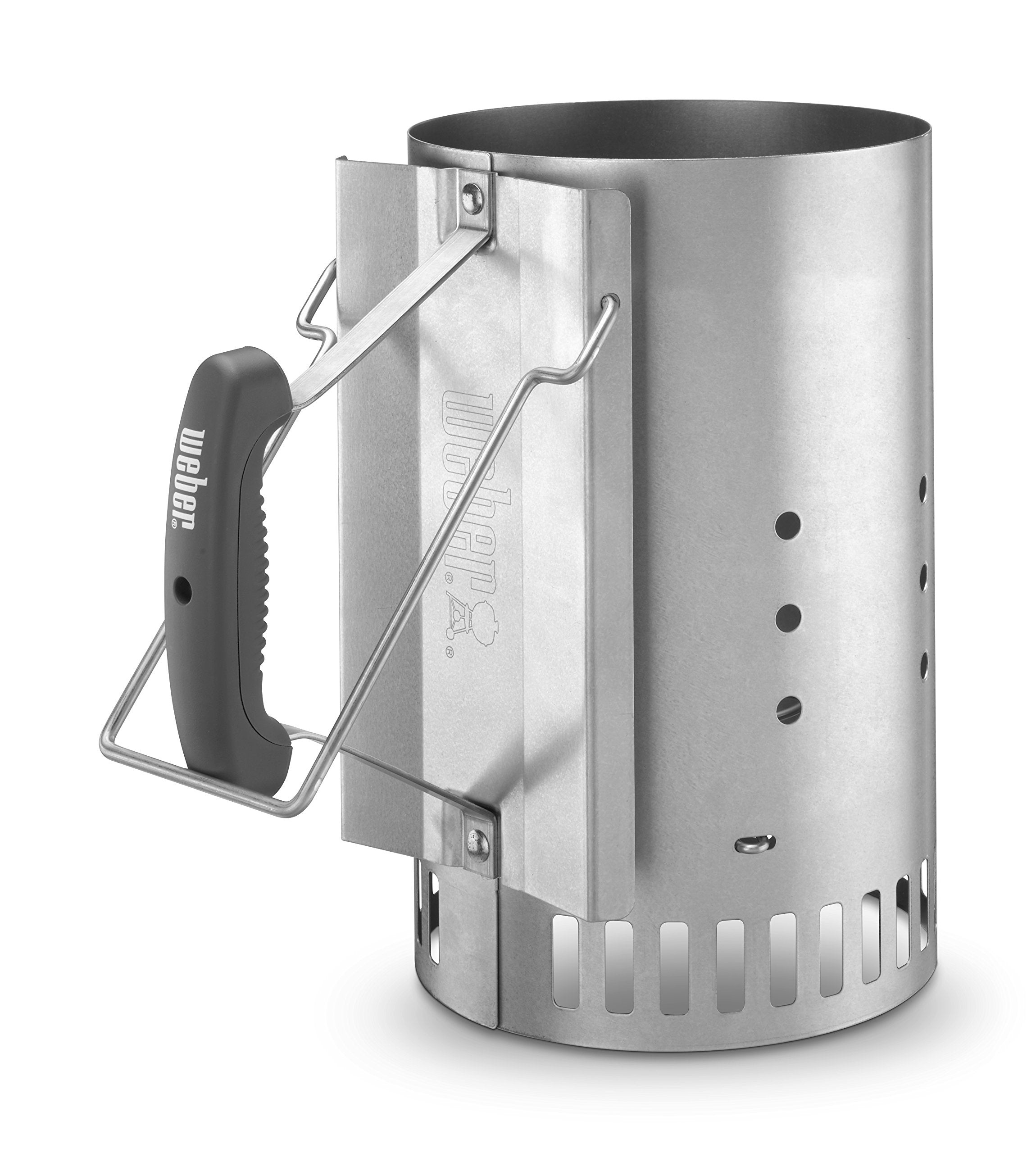 Weber mango ergonómico para verter brasas con seguridad