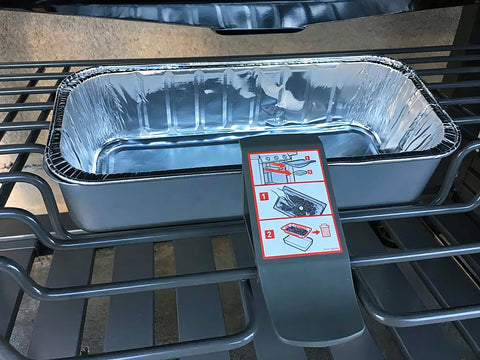 WEBROIL bandeja junto a regla para verificar medidas exactas